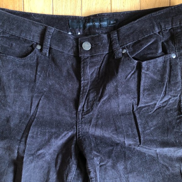 Women's Calvin Klein Jeans Brown Corduroy Pants - Picture 4 of 6